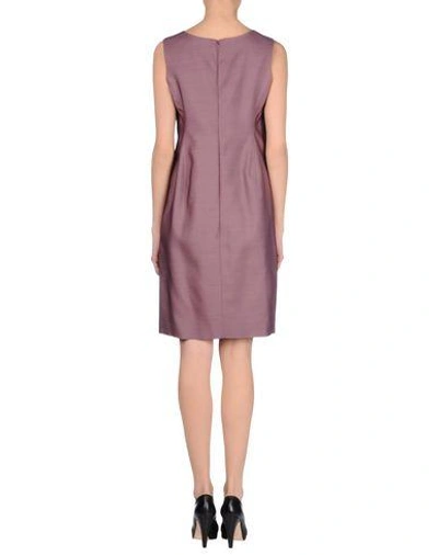 Shop Jil Sander Knee-length Dress In Mauve