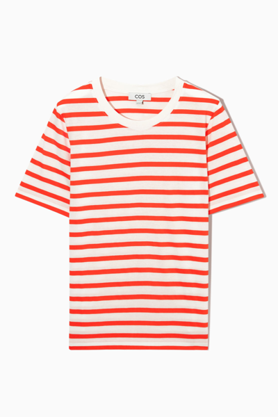 Shop Cos Regular Fit T-shirt In Orange
