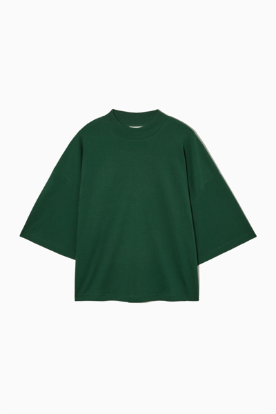 Shop Cos The Full Volume T-shirt In Green