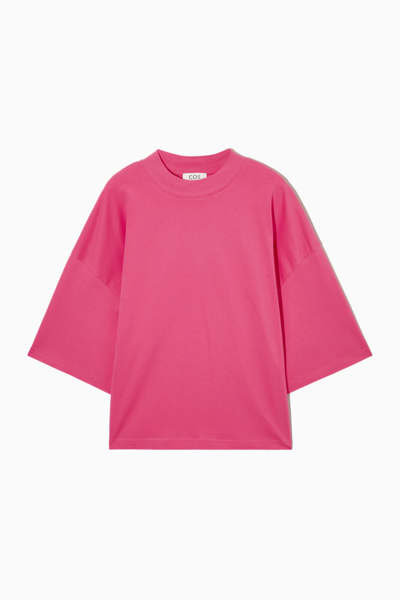 Shop Cos The Full Volume T-shirt In Pink