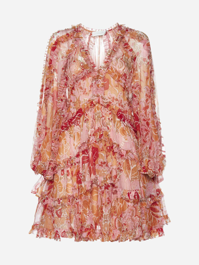 Shop Zimmermann Violet Frill Billow Dress