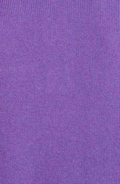 Shop Bode Cashmere Polo Sweater In Purple