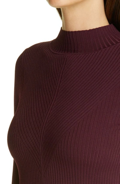 Shop Ted Baker Taralyn Mock Neck Sweater In Oxblood