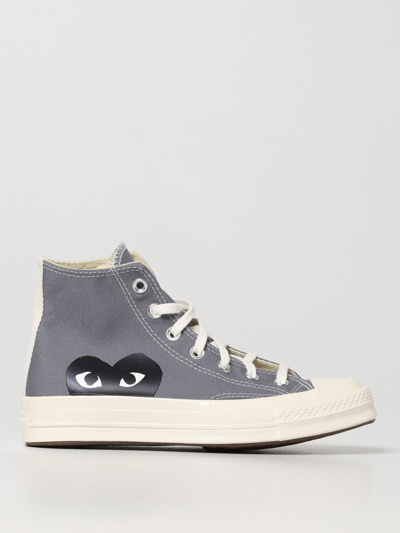 Shop Comme Des Garçons Play X Converse Chuck Taylor  Sneakers In Grey