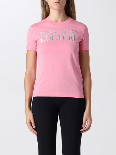 Shop Versace Jeans Couture T-shirt  Woman In Pink