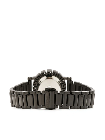 Shop Versace Greca Glam 30mm In Schwarz