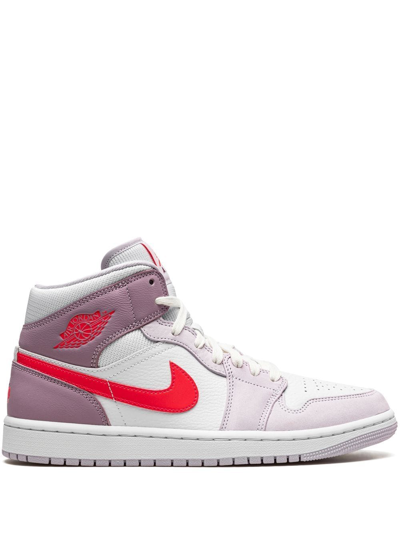 Shop Jordan Air  1 Mid "valentine's Day 2022" Sneakers In White