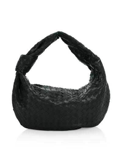 Shop Bottega Veneta Women's Small Jodie Intrecciato Leather Bag In Inkwell