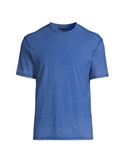 Shop John Varvatos Men's Ashe Slub Shirt In Capri Blue
