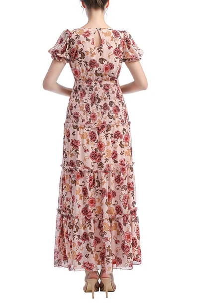 Shop Kimi And Kai Aoife Floral Maternity Maxi Dress In Multicolored
