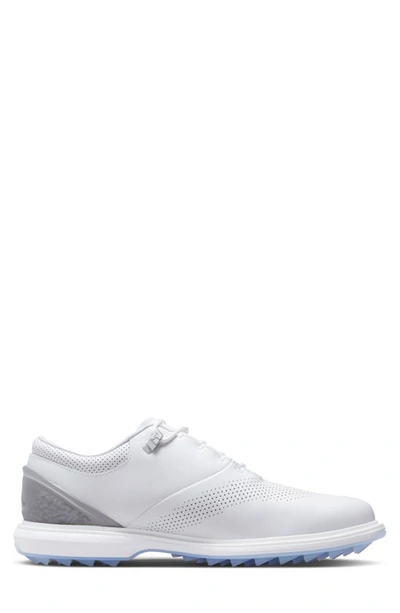 Shop Jordan Adg 4 Golf Shoe In White/ Black/ Platinum/ Red