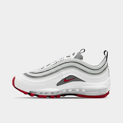 Nike Air Max 97 Big Kids' Shoes In White/varsity Red/particle Grey |  ModeSens