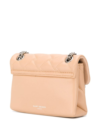 Shop Kurt Geiger Mini Kensington Powdler Pink Leather Crossbody Bag  London Woman