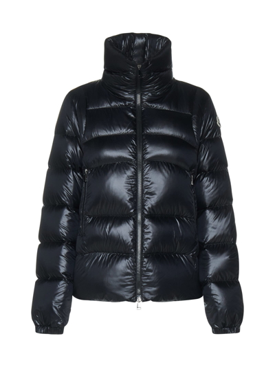Moncler Down Jacket In Nero