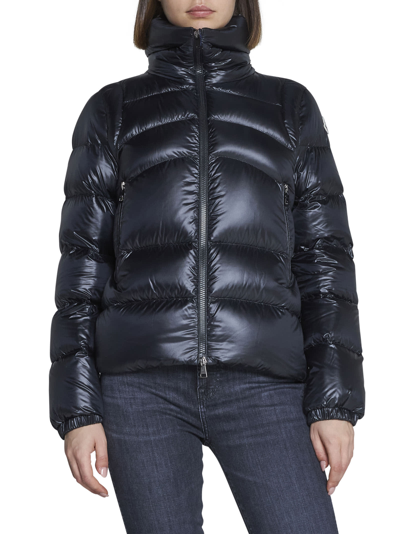 Moncler Down Jacket In Nero