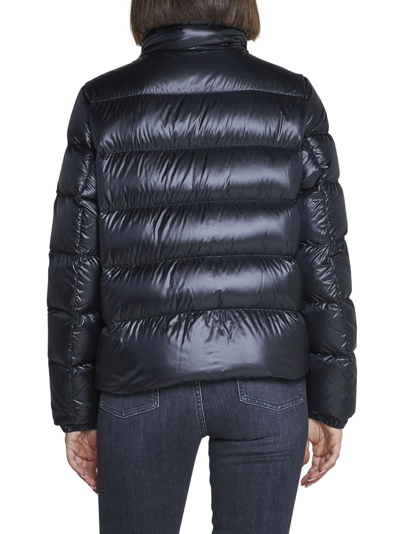 Moncler Down Jacket In Nero