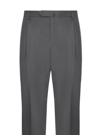 Shop Caruso Pants In Dark Grey