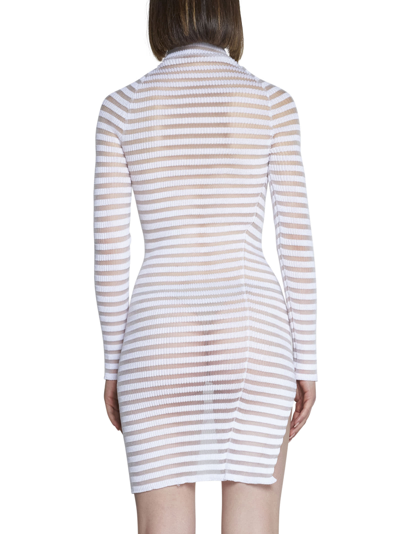 Shop A. Roege Hove Dress In Optic White/transparent