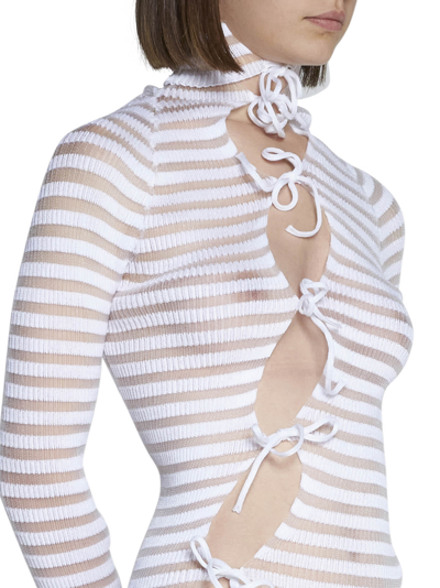 Shop A. Roege Hove Dress In Optic White/transparent