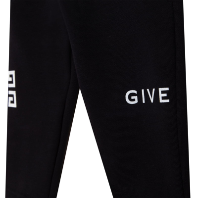 Shop Givenchy Trousers With Logo In Black