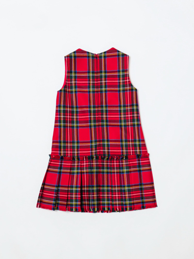 Shop Dolce & Gabbana Wool Dress In Rosso