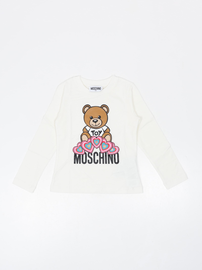 Shop Moschino T-shirt T-shirt In Bianco Latte