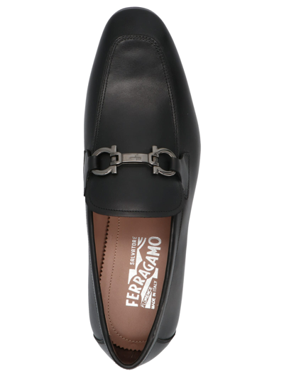 Shop Ferragamo Ree Loafers In Black