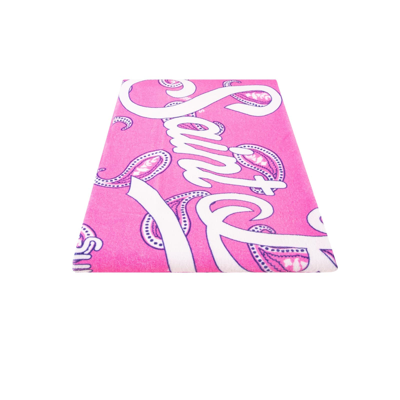 Shop Mc2 Saint Barth Soft Terry Beach Towel With Pink Paisley Print