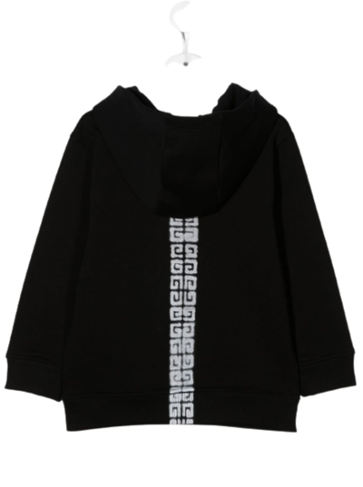 Shop Givenchy Black Jersey Hoodie With 4g Print  Kids Boy