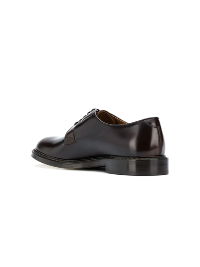 Doucal's Doucals Black Leather Derby Lace Up In Brown | ModeSens