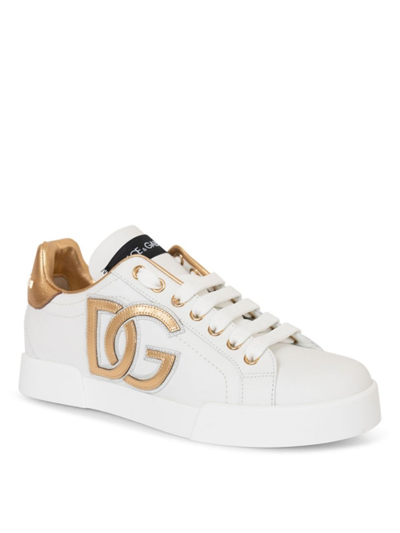 Shop Dolce & Gabbana Sneakers Classica In Oro