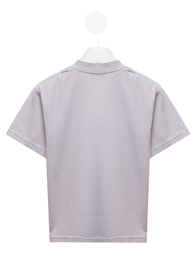 Shop Balenciaga White Organic Cotton T-shirt With Multicolor Logo Print  Kids Boy