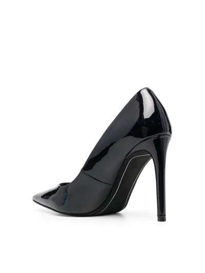 Dkny Pointed Patent Pumps In Blk Black