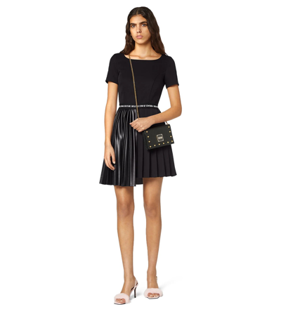 Shop Versace Jeans Couture Cady Bistretch Black Dress In Nero