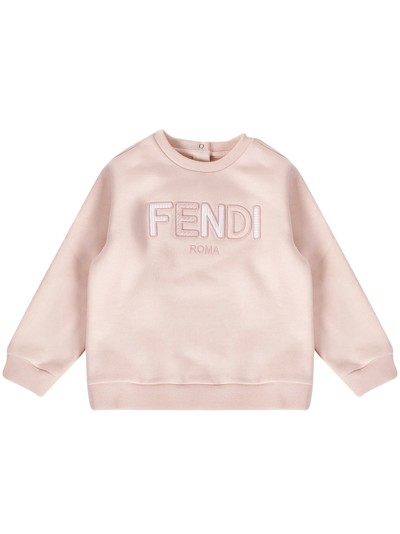 Shop Fendi Sweatshirt In Pink