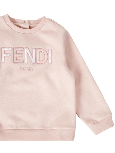 Shop Fendi Sweatshirt In Pink