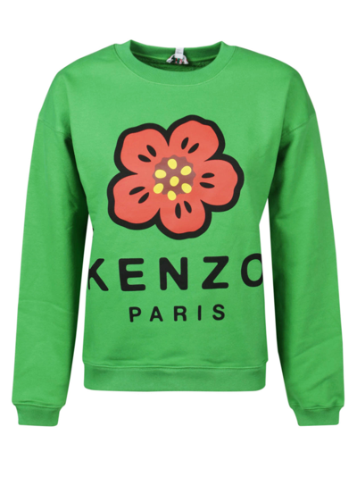 Shop Kenzo Regular Sweatshirt In Gazon