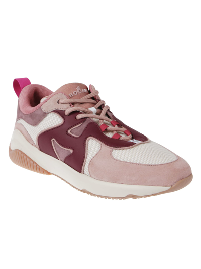 Shop Hogan H597 Sneakers In Viola/lingerie/yougurt/rosa
