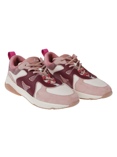 Shop Hogan H597 Sneakers In Viola/lingerie/yougurt/rosa