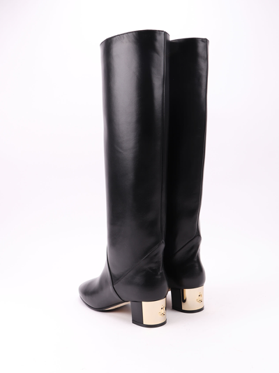 Shop Jimmy Choo Nappa Leather Rydea 45 Boots In Black