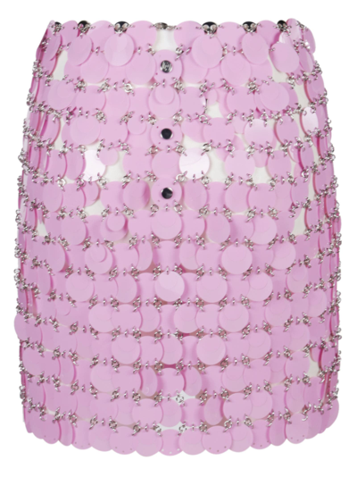 Shop Rabanne Mini Skirt In Pink