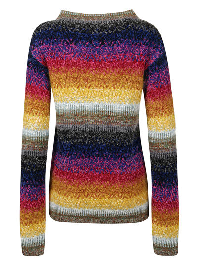 Shop Marni Roundneck Sweater In Multicolor