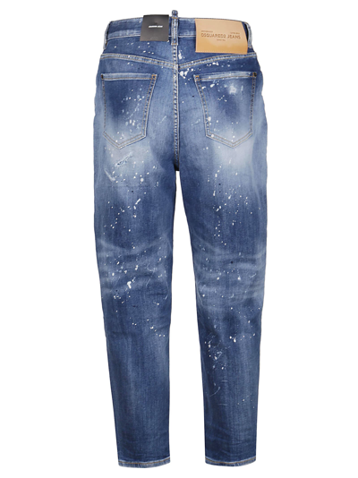 Shop Dsquared2 Sasoon Jeans In Blu Navy