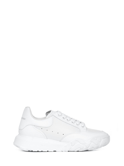 Shop Alexander Mcqueen Court Sneakers In White