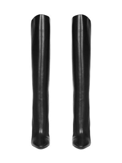 Shop Saint Laurent 68 Tube Boots In Black