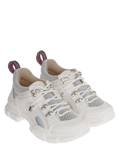 Shop Gucci Flashtrack Sneakers In White