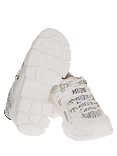 Shop Gucci Flashtrack Sneakers In White
