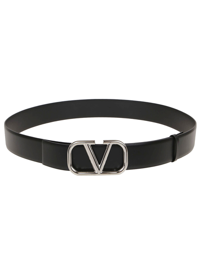 Shop Valentino Buckle Belt H.40 In No Nero