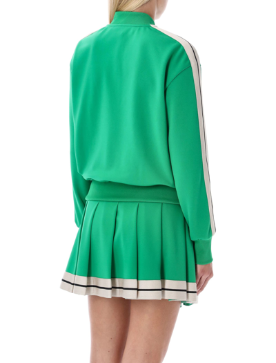 Shop Palm Angels Bomber Track Jacket In Green