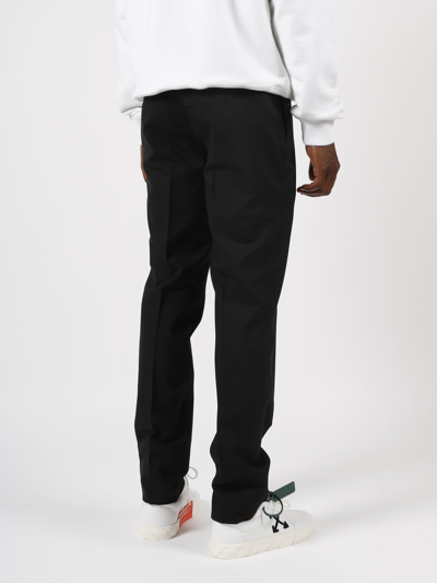 Shop Off-white Corporate Tailored Trousers In Black